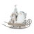 Modern Gnome on Sled Figurine (Set of 2) For Sale - Image 3 of 5