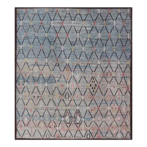 Modern Moroccan Rug by Keivan Woven Arts With All-Over Geometric 9'6 X 11'3 V