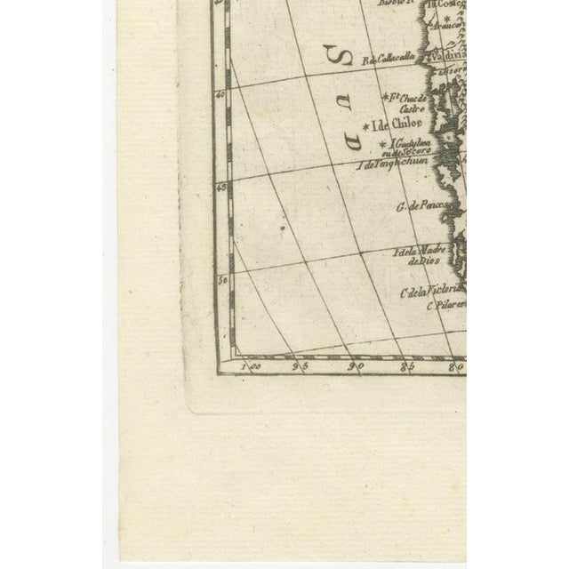 Antique South America Enlightenment Map by Rigobert Bonne, 1780s For Sale - Image 9 of 12