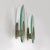 Italian Modern Glass and Brushed Steel Sconces or Wall Lamps attributed to Lumi Milano, 1970, Set of 2 For Sale - Image 3 of 12