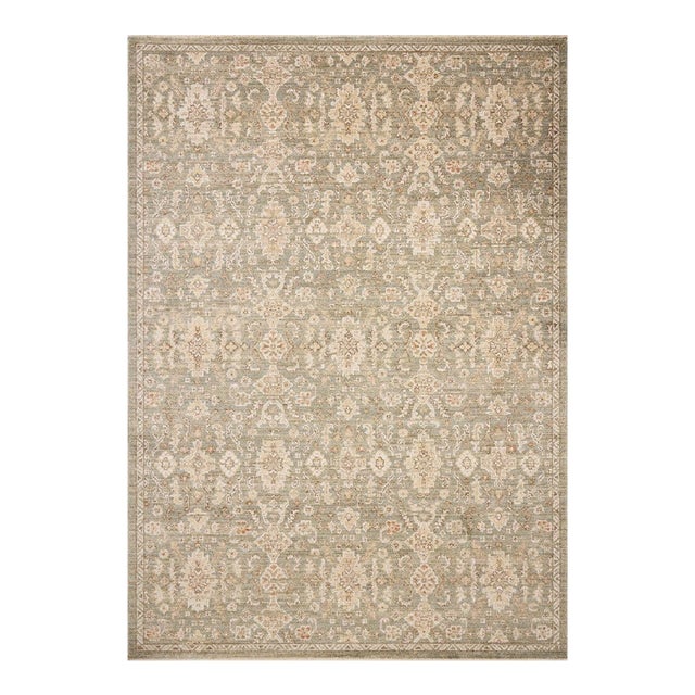 Chris Loves Julia x Loloi Palma Lagoon / Natural 2'-7" x 12'-0" Runner Rug For Sale
