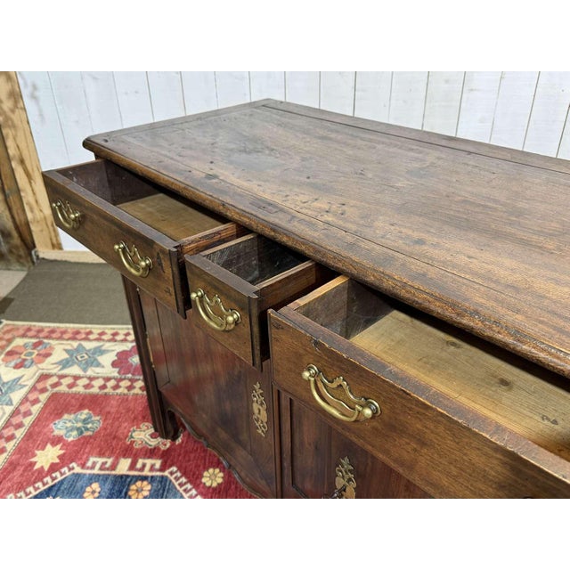 Antique Malouin Mahogany and Poplar Buffet, 1800s For Sale - Image 16 of 18