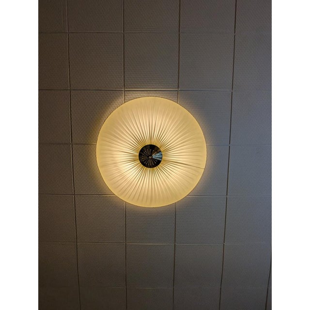 Large Vintage Finnish Flush Mount in the style of Paavo Tynell, 1950s For Sale - Image 4 of 17