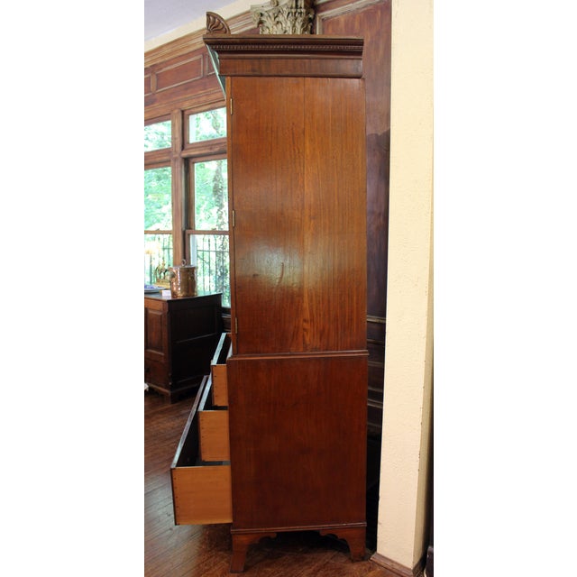 Circa 1815 English Regency Period Linen Press For Sale - Image 10 of 10