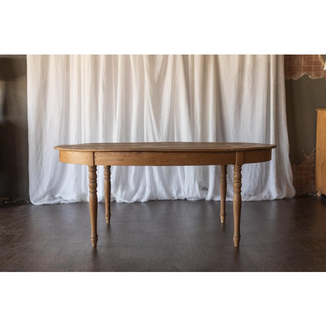 Early 20th Century Pine Louis Phillpe Oval Table For Sale - Image 10 of 14