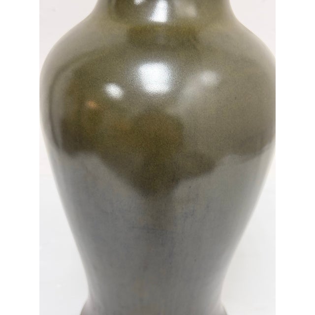 Olive Martino Interiors Tea Dust Glazed Vase For Sale - Image 8 of 12