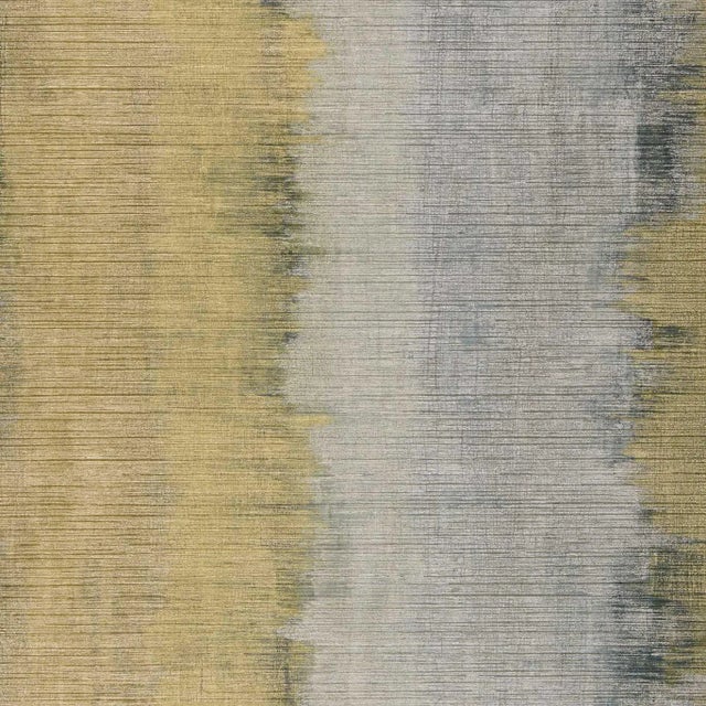 Harlequin Lustre Wallpaper in Pyrite/Aurelian - a Sample For Sale