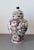 1970s Set of Three Handworked Polychrome Boch Faience Vases, Premium Belgian Garniture Set For Sale - Image 5 of 11