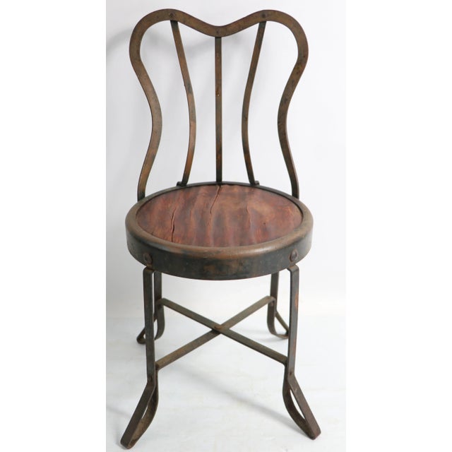 1950s Childs or Doll Size Ice Cream Parlor Style Chair For Sale In New York - Image 6 of 9