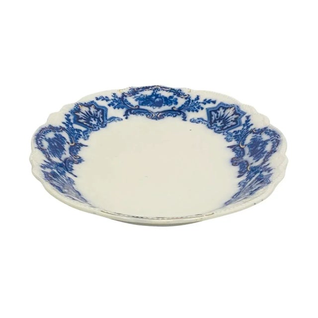 Art Deco Antique Grindley Alaska Pattern Flow Blue Platter For Sale - Image 3 of 10