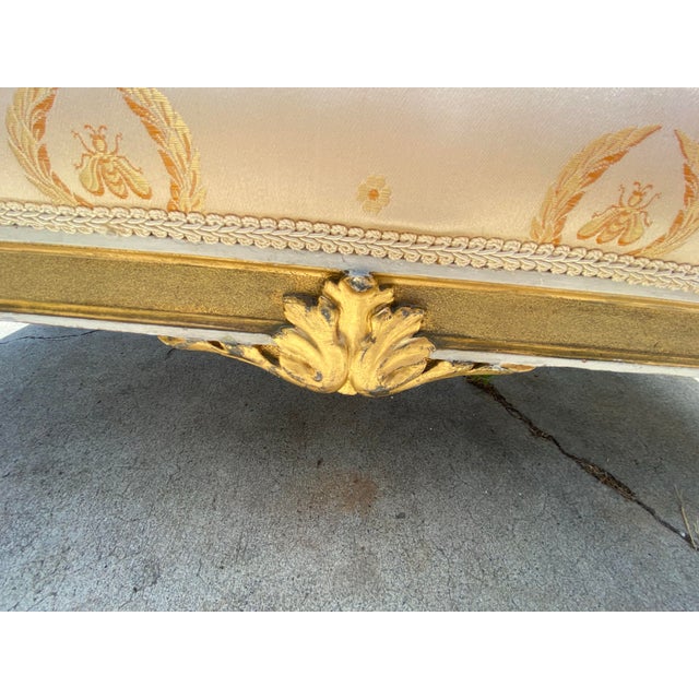 19th Century French Louis XV Style Gold Giltwood 3-Piece Parlor Salon Suite For Sale - Image 11 of 17
