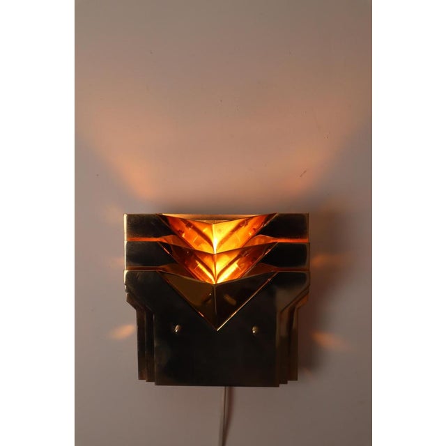 Italian Wall Lights in Gold Plated, 1980s For Sale - Image 18 of 18