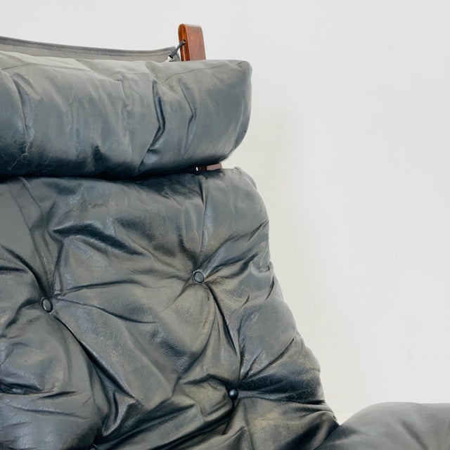 Set of Mid-Century Siesta Lounge Chair and Ottoman by Ingmar Relling for Westnofa, Norway, 1960s For Sale - Image 10 of 11