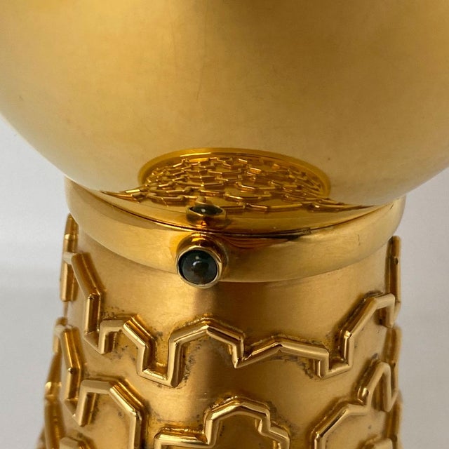 Vintage German Bernd Cassau Paderborn Gilt Sterling Silver Chalice For Sale - Image 4 of 12