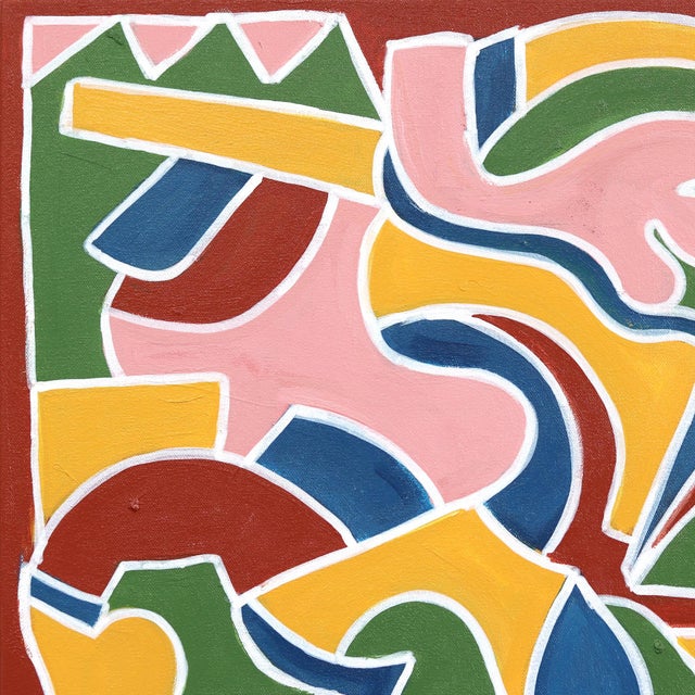 Harrison Gilman's large original artworks begin with a layer of fast-paced gestural abstraction followed by organic shapes...