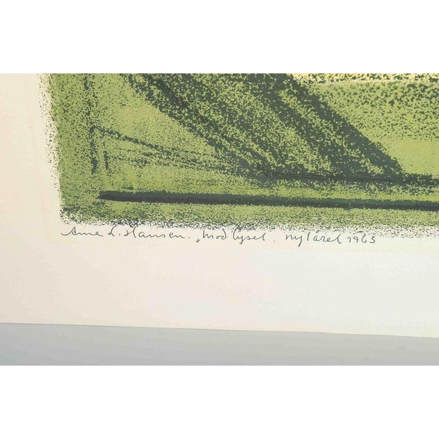 1960s Arne L. Hansen, Towards the Light, 1963, Color Lithograph For Sale - Image 5 of 6