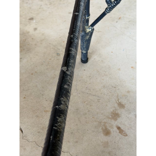 Brown Jordan Vintage Coastal Chinoiserie Faux Bamboo Aluminum Chaise Lounge For Sale - Image 4 of 12