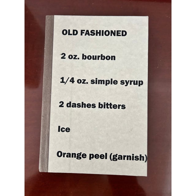 Mid-Century Modern Custom Drink Books - Old Fashioned For Sale - Image 3 of 11