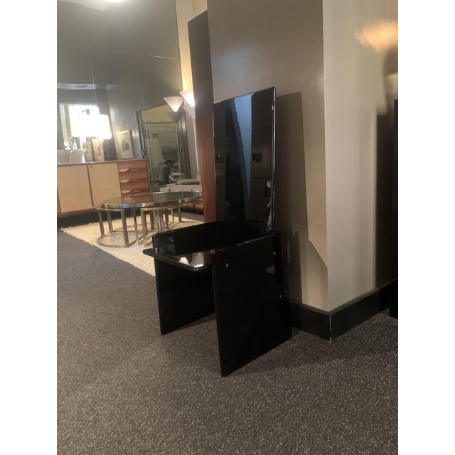 Kazuki Chair in Black Lacquered Wood by Kazuhide Takahama for Gavina/Simon Bologna, 1970s For Sale - Image 10 of 12