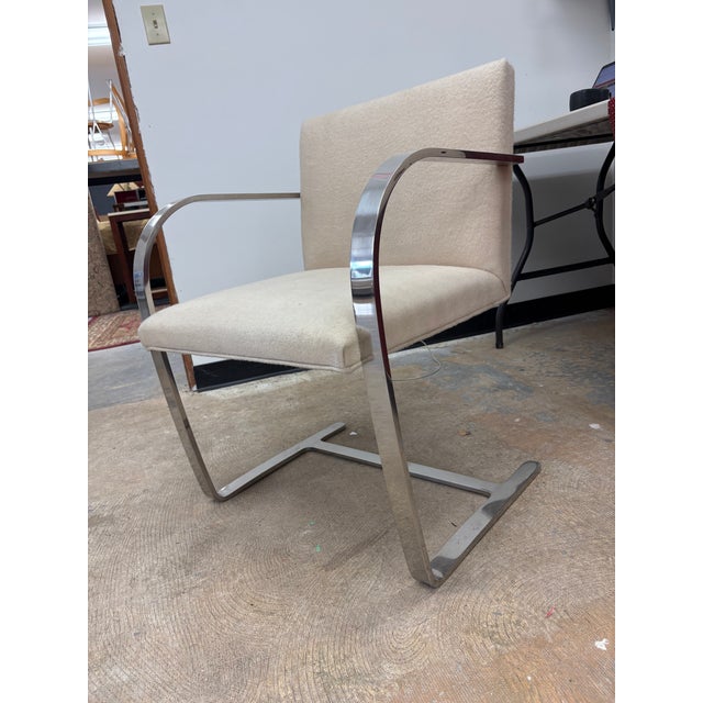 Ludwig Mies van der Rohe 1960s Mies Van Der Rohe Brno Flat Bar Chairs by Treitel-Gratz, Set of 6 For Sale - Image 4 of 18