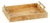 Leiden Burl Wood Rectangular Tray with Gold Handles- 13" x 9.5" x 2.5" For Sale