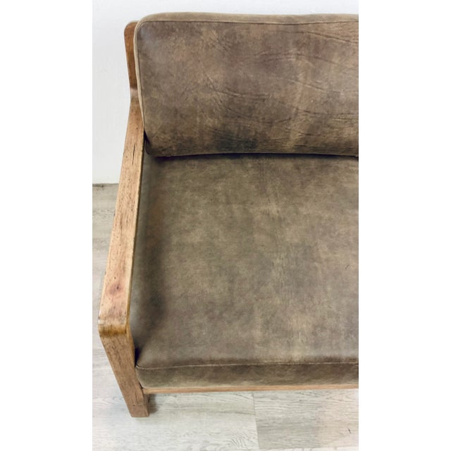 Hooker Hooker Modern Brown Aniline Leather Moraine Accent Chair For Sale - Image 4 of 7