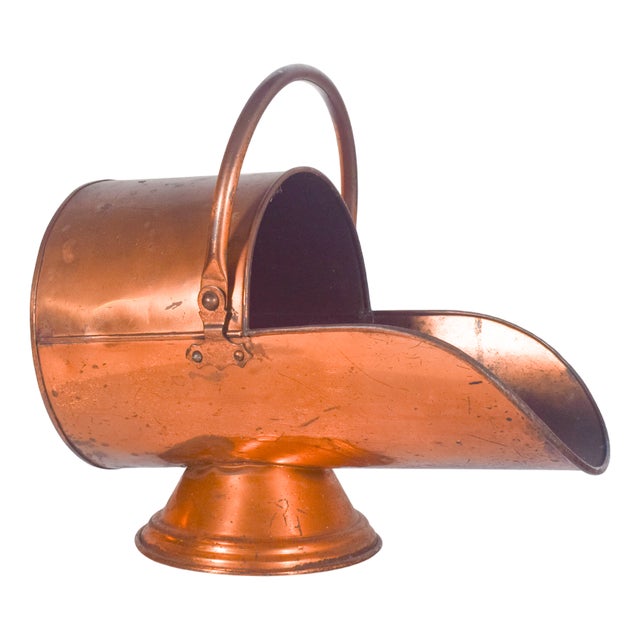 Portuguese Copper Firewood Basket, 1950s For Sale