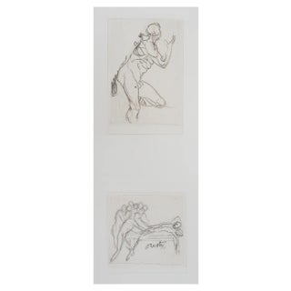 After Auguste Rodin, Two Boards, 19th Century, Engraving For Sale
