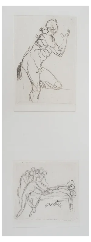 After Auguste Rodin, Two Boards, 19th Century, Engraving
