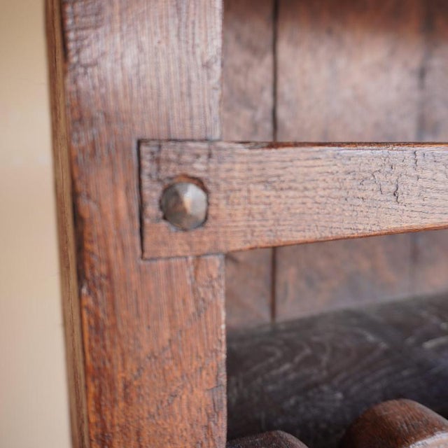 Scalloped Oak Cabinet For Sale - Image 6 of 16