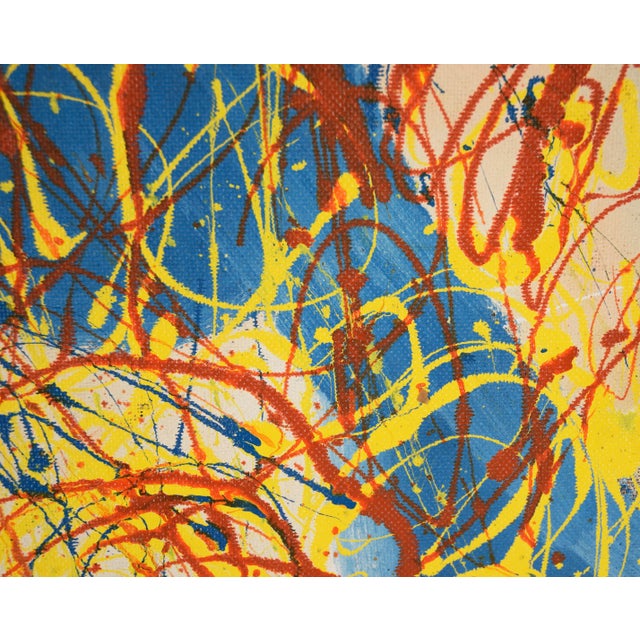 American Into the Blue - 1983 Original Oil by Harald Dry Schmidt For Sale - Image 3 of 6