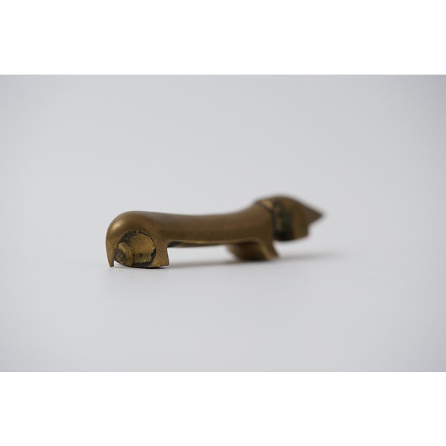 1960s Vintage Brass Dachshund Bottle Opener by Walter Bosse for Herta Baller, 1950s For Sale - Image 5 of 11