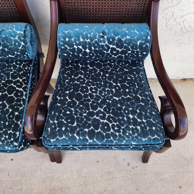 Stanley Furniture Stanley British Colonial Dining Chairs American Craftsman Collection Set of 6 For Sale - Image 4 of 18