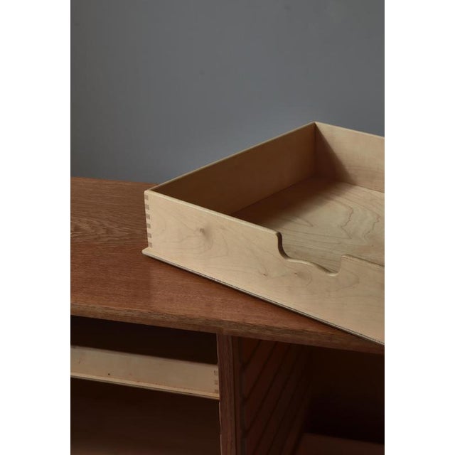 Wood China No. 232 Cabinet Oak and Brass attributed to Børge Mogensen for C.M. Madsen, Denmark, 1960s For Sale - Image 7 of 9