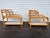 Paul Frankl Vintage Mid-Century Modern 3-Tier Bamboo & Rattan Side Tables - A Pair For Sale - Image 4 of 9