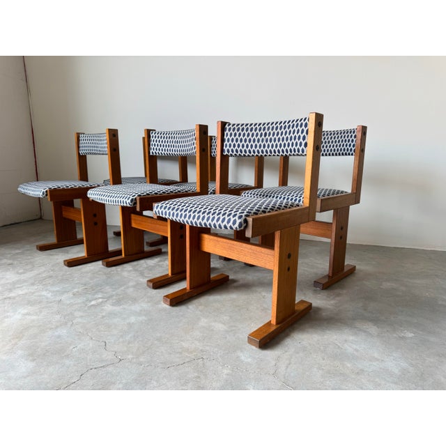 1970s Mid-Century Modern Dining Chairs by Paul H. Poulsen for Gangso Møbler – Set of Six/ Sold For Sale - Image 4 of 12