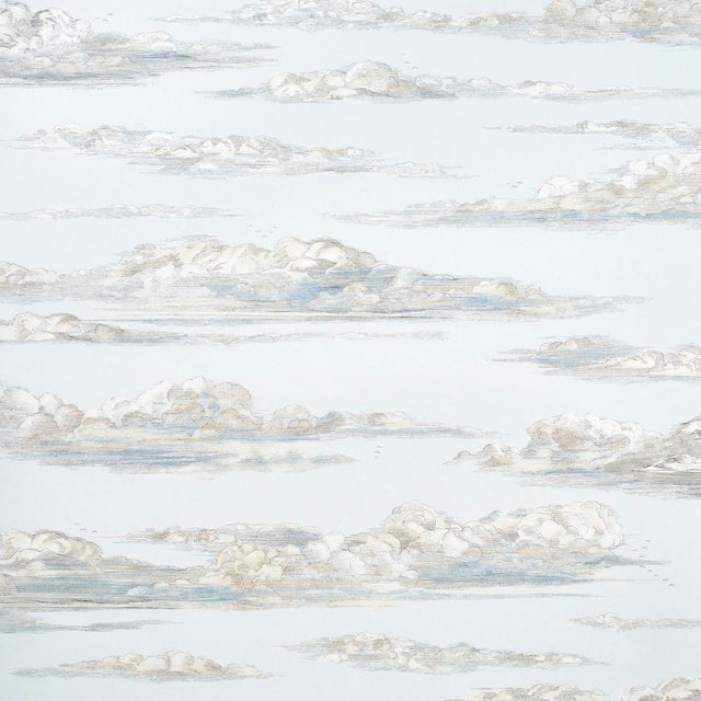 SAMPLE - Schumacher X Johnson Hartig Mr. Darcy's Clouds Wallpaper In Sky For Sale