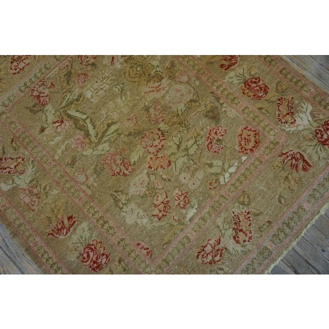 Early 20th Century Turkish Hereke Rug ( 4'2" x 4'10" - 127 x 147 ) For Sale - Image 12 of 12