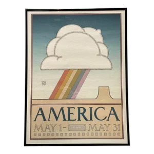 1974 David Lance Goines "America" for Hastings Clothing Store, San Francisco