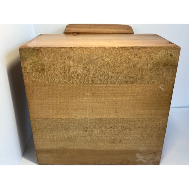 Wood Antique Square Splint American Made Safety Matches Store Display For Sale - Image 7 of 9