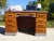 Gray Vintage American Oak Desk, 1950s For Sale - Image 8 of 18