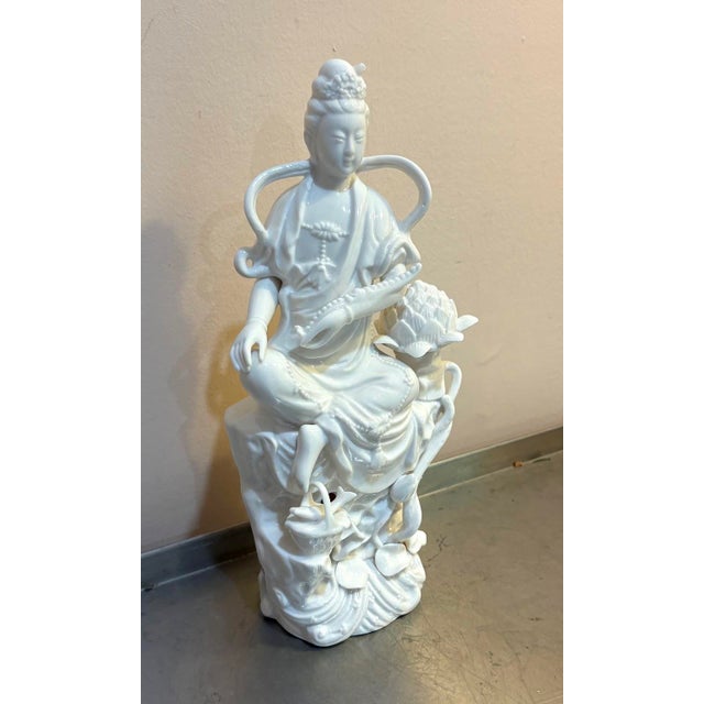 Japanese Blanc De Chine Japanese Porcelain Figurine For Sale - Image 3 of 5