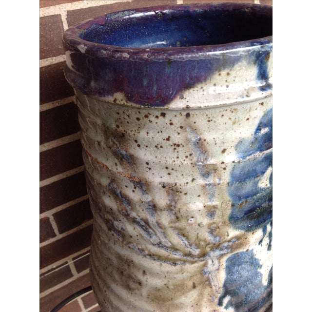 1970s Studio Pottery Floor Vase For Sale In Chicago - Image 6 of 11