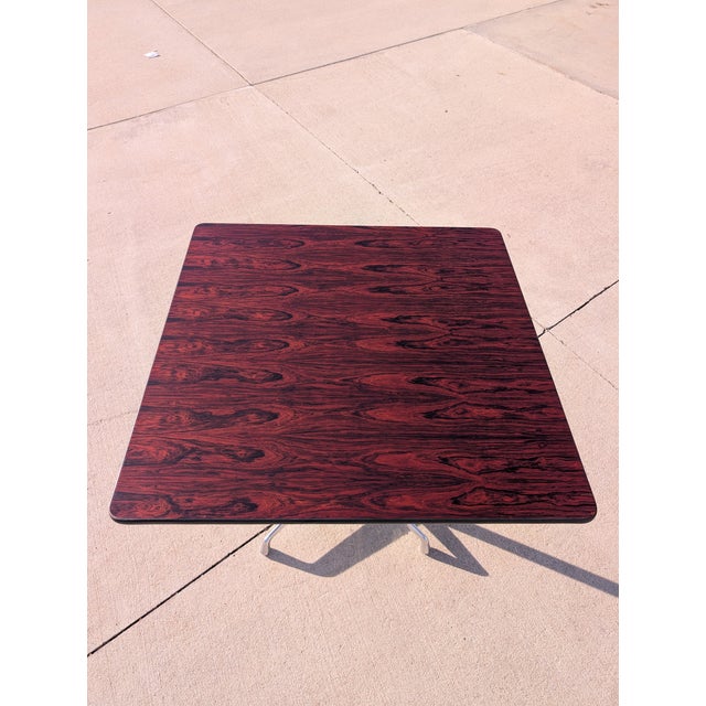 Mid-Century Modern 1970s Eames for Herman Miller Rosewood Segmented Base Table For Sale - Image 3 of 18