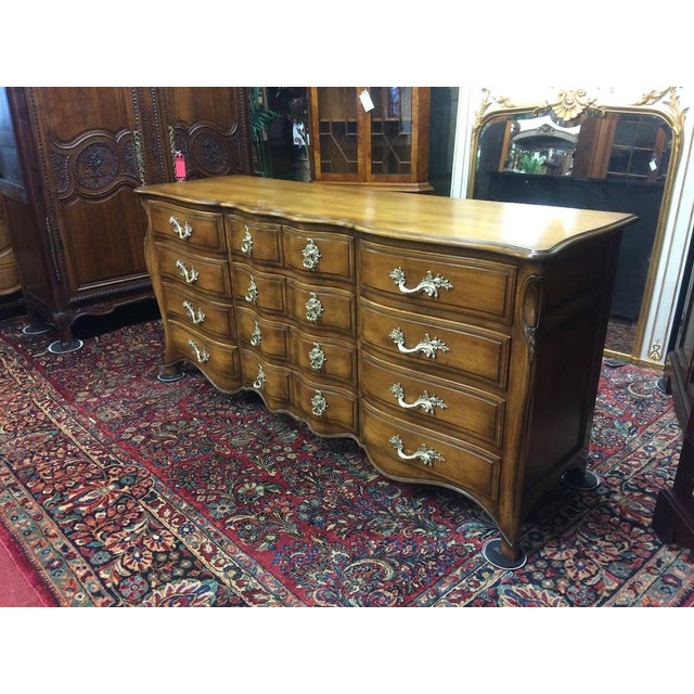 Vintage French Provincial Dresser, 16 Drawer Dresser For Sale - Image 11 of 17