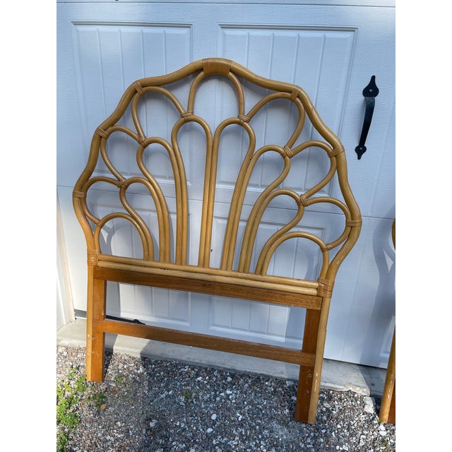 Vintage Rattan Twin Headboards a Pair Chairish