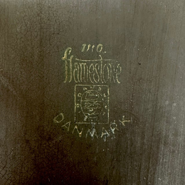 Brown Huge Vintage Dark Brown Fluted Flamestone Casserole Dish by Dansk Denmark For Sale - Image 8 of 11