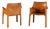 CAB 413 Armchairs in Cognac Leather attributed to Mario Bellini for Cassina, 1970s, Set of 2 For Sale