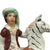 Staffordshire Vintage English Staffordshire Style Equestrian Figure With Zebra-Striped Horse, C. 1920s–40s For Sale - Image 4 of 8