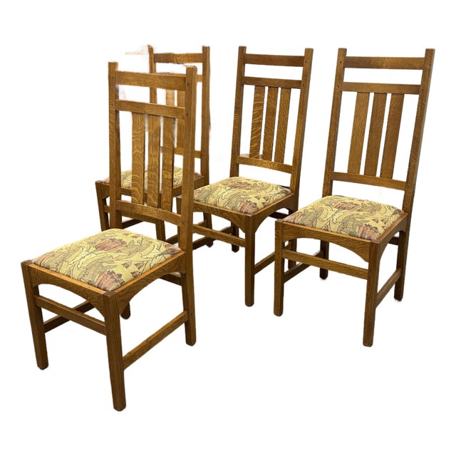 Stickley Furniture Ellis Side Chairs, Set of Four For Sale